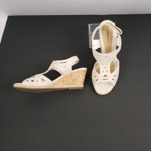 Croft & Barrow Sandals Sz 7 Womens 2.5" Cork Heel Adjustable Shoes Wedge